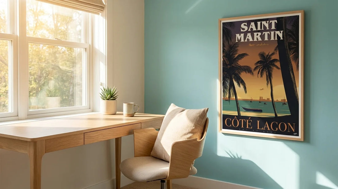 Idées déco pour un bureau à domicile inspiré des Caraïbes
