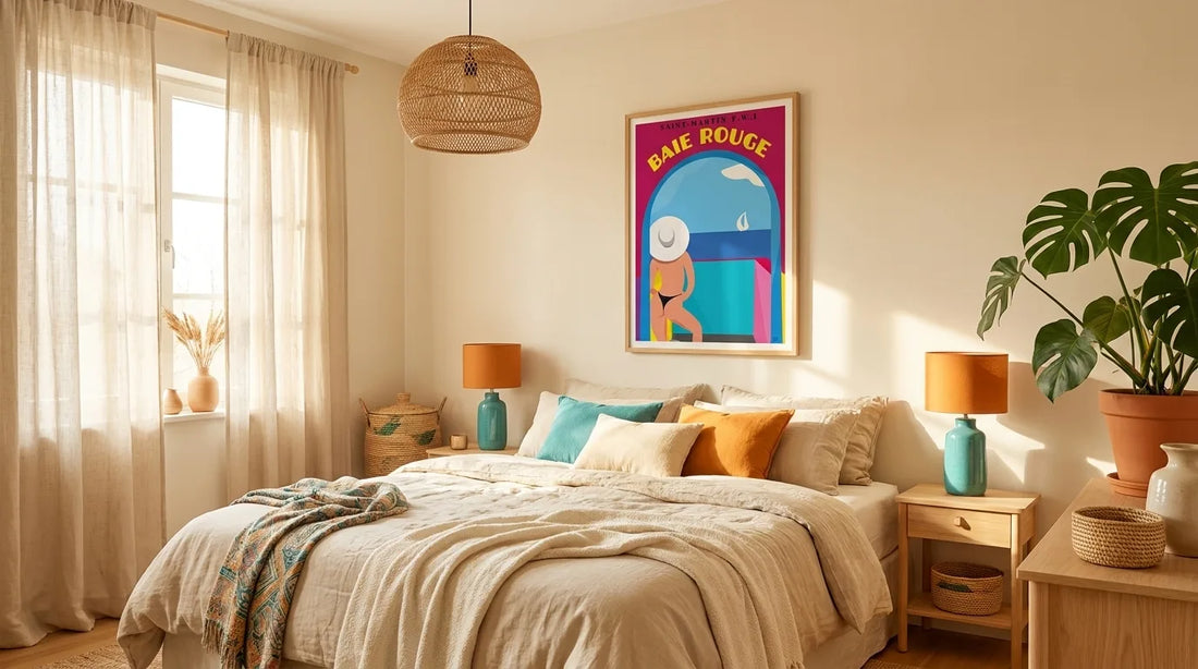 Idées déco pour une chambre inspirée de Saint-Martin
