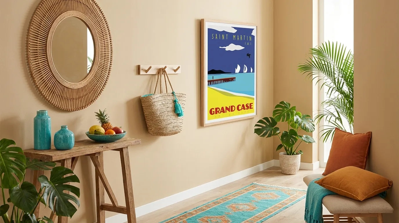 Décorer son entrée avec une touche caribéenne
